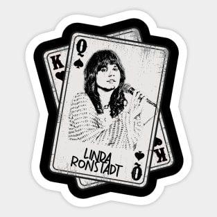 Retro Linda Ronstadt Card Style Sticker